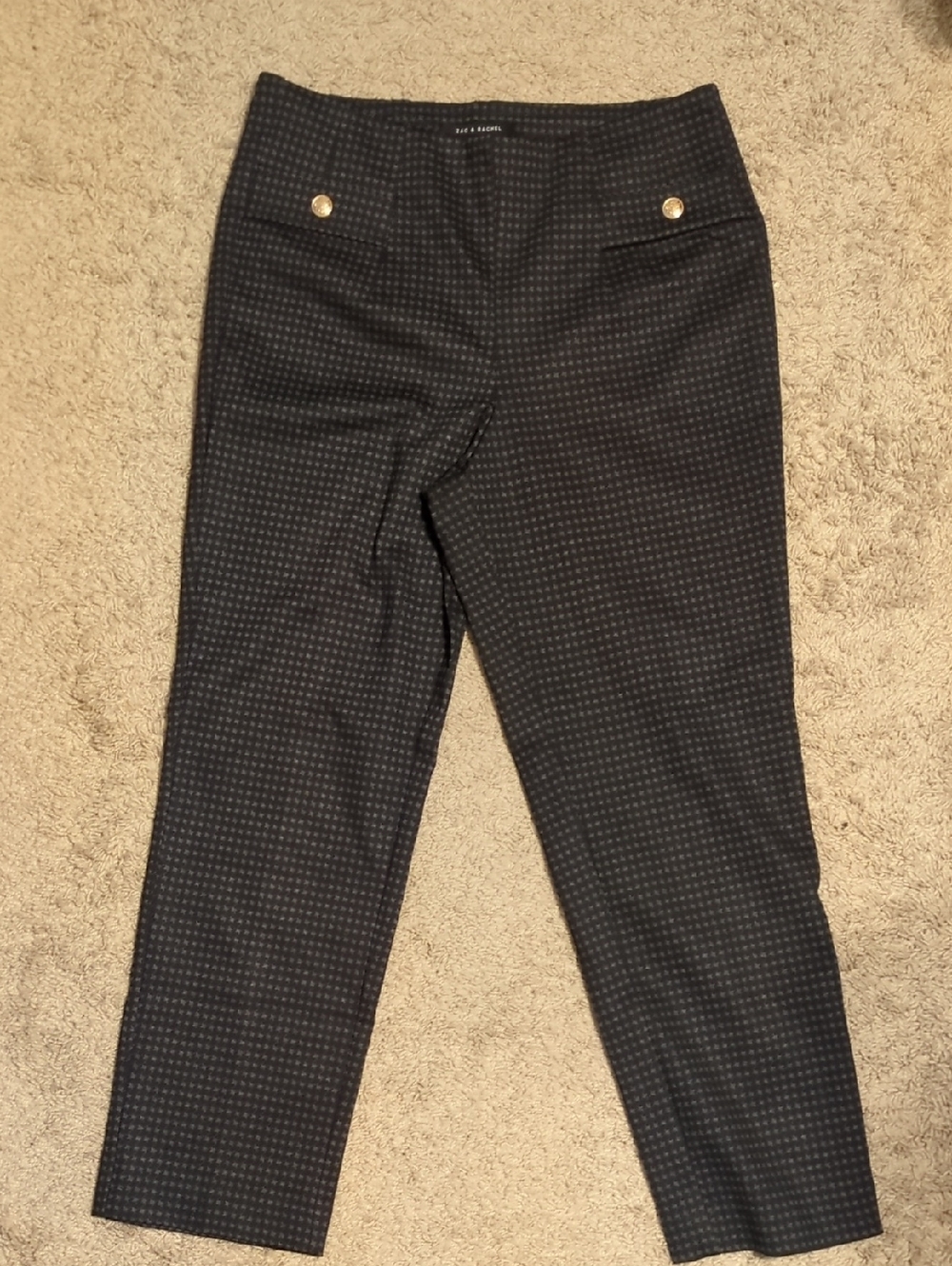 Zac & Rachel Black and Gray Straight Leg Pants